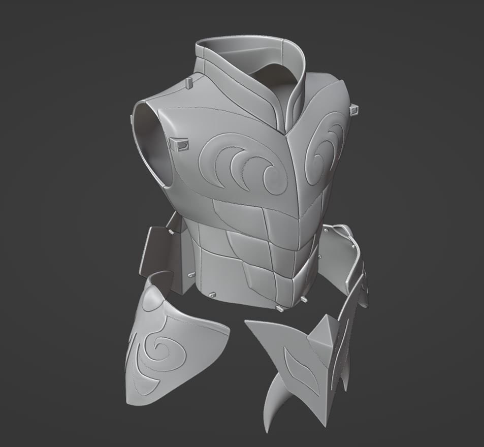 Armadura de Aries 3D print model_8