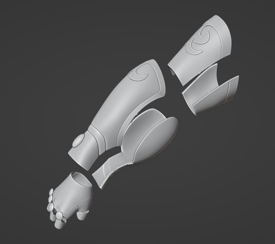 Armadura de Aries 3D print model_9