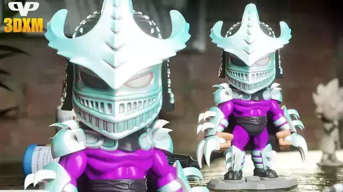 Super Shredder Chibi STL for 3D Printing ChibiSTL 3DXM 3D print model