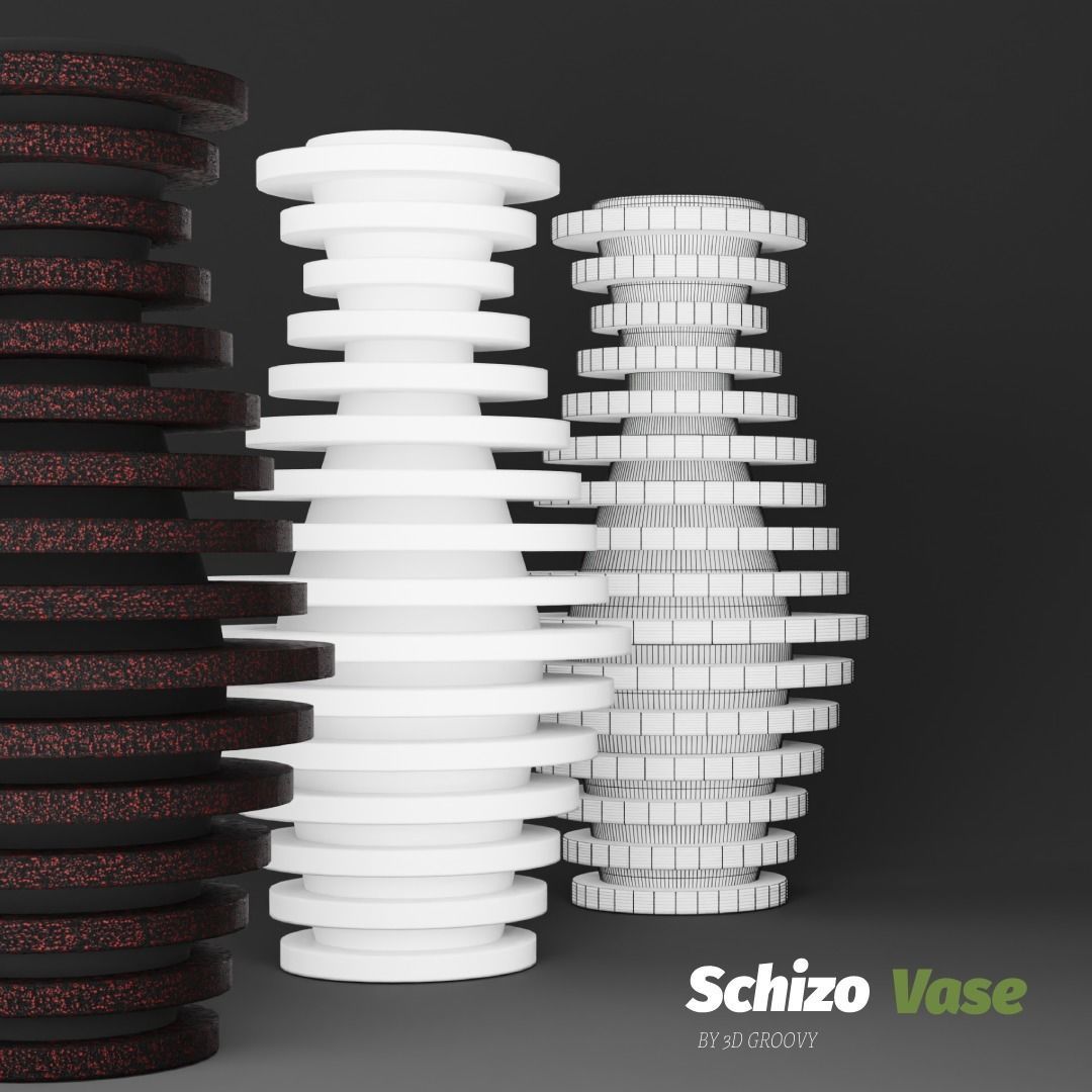 Schizo Vase 3D model_3