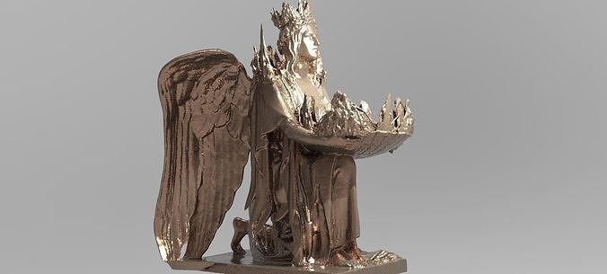 Kings Crown angel Fountain 3D model