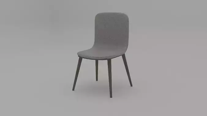 Grey checkered modern chair