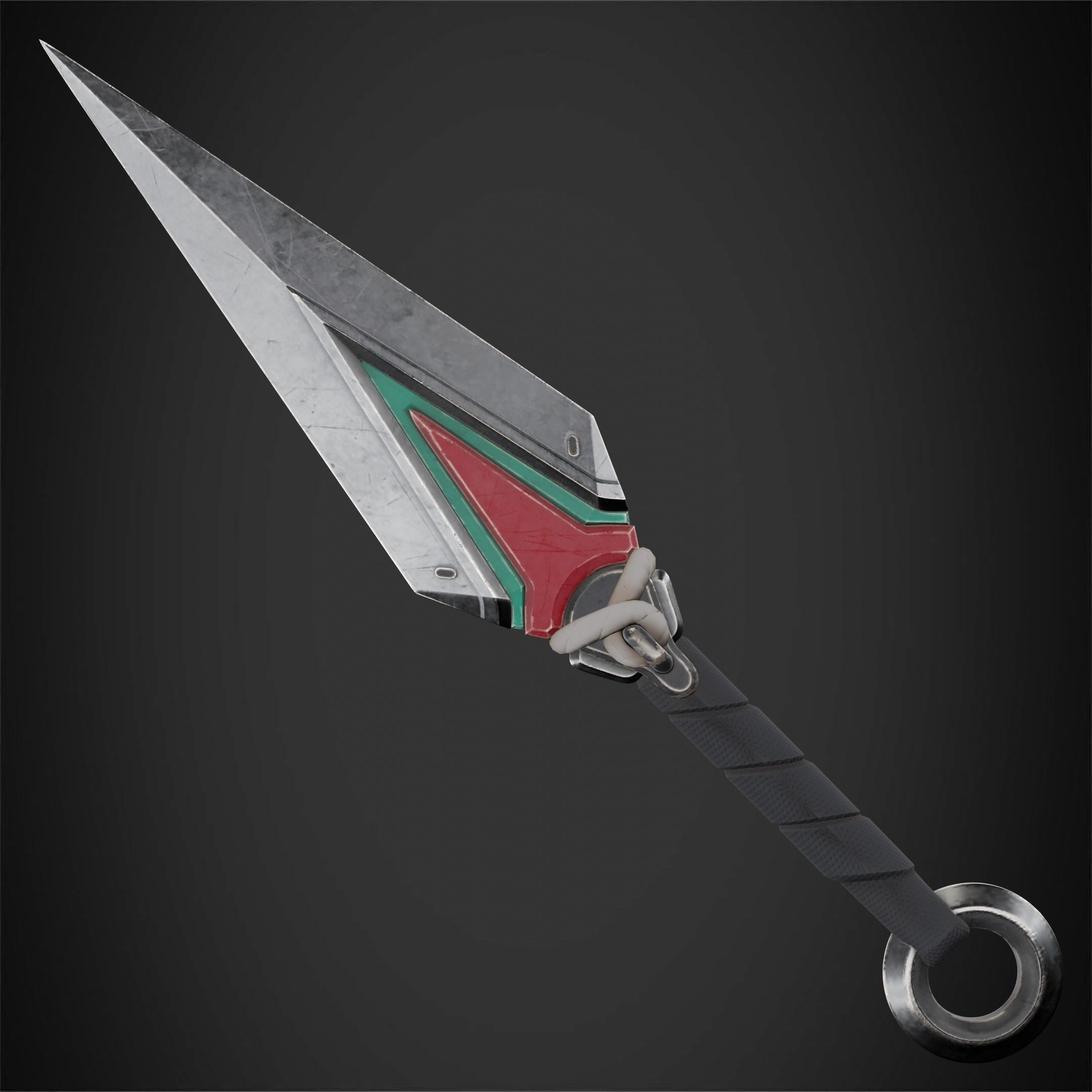 Overwatch 2 Kiriko Kunai Dagger for cosplay 3D print model_6