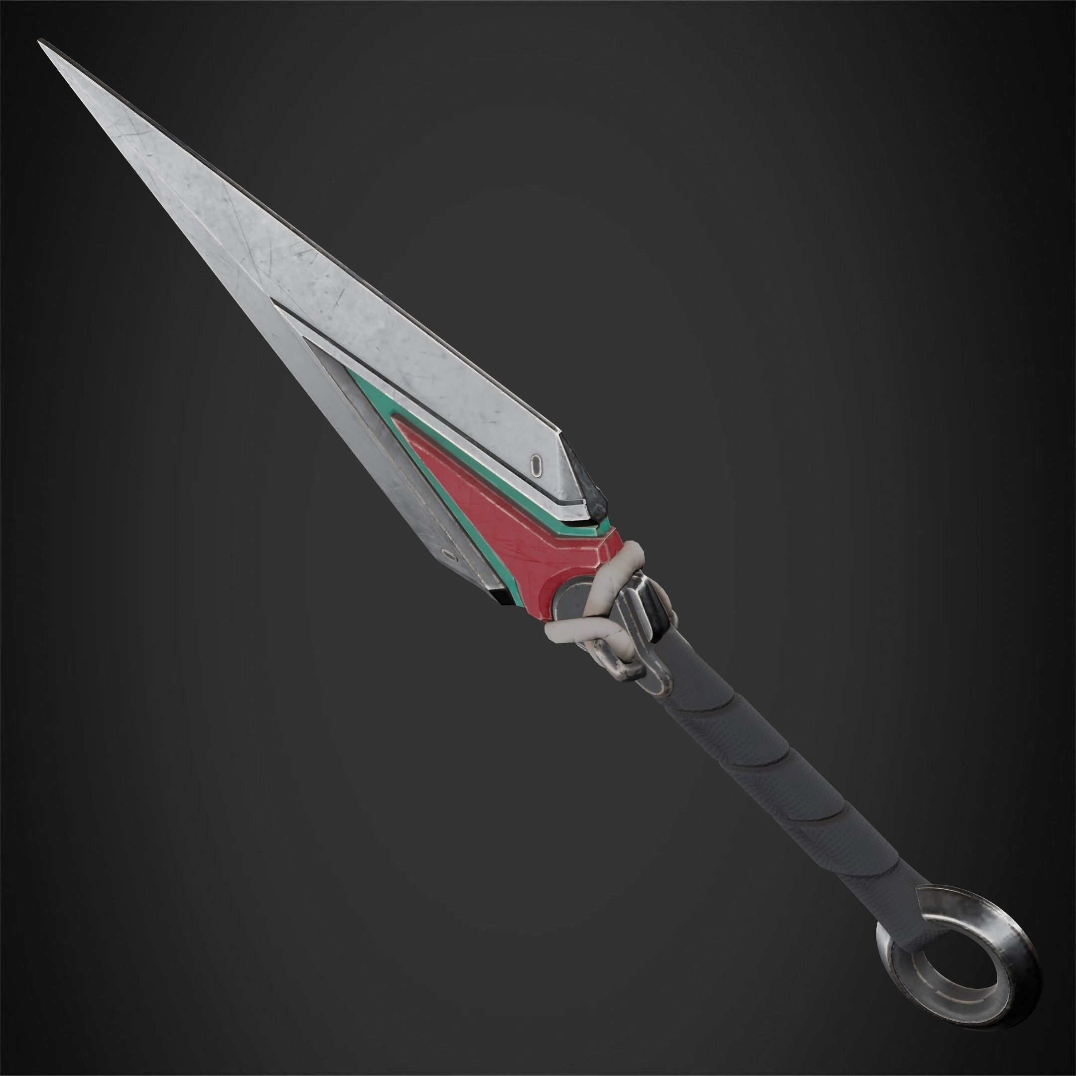 Overwatch 2 Kiriko Kunai Dagger for cosplay 3D print model_7