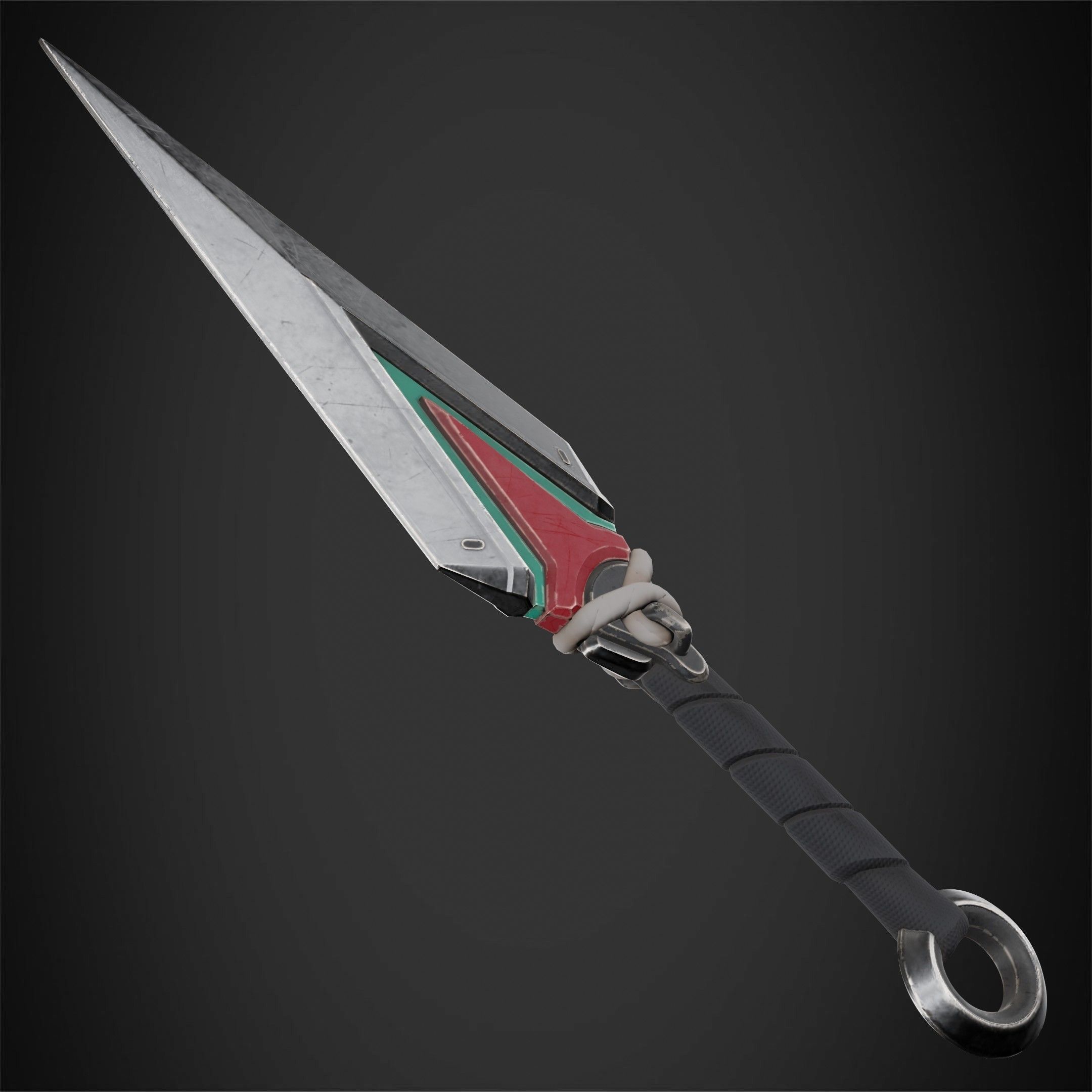 Overwatch 2 Kiriko Kunai Dagger for cosplay 3D print model_5