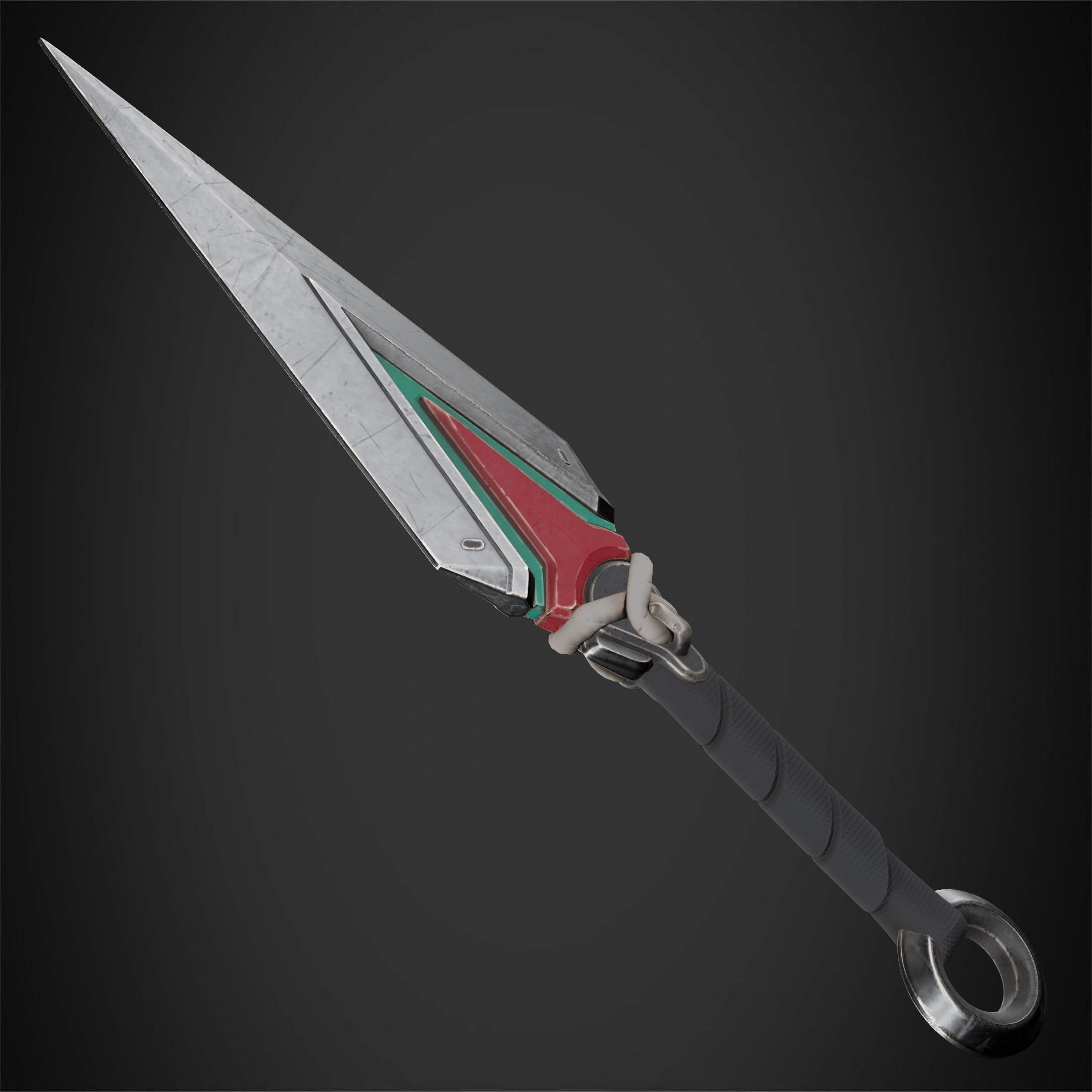 Overwatch 2 Kiriko Kunai Dagger for cosplay 3D print model_9