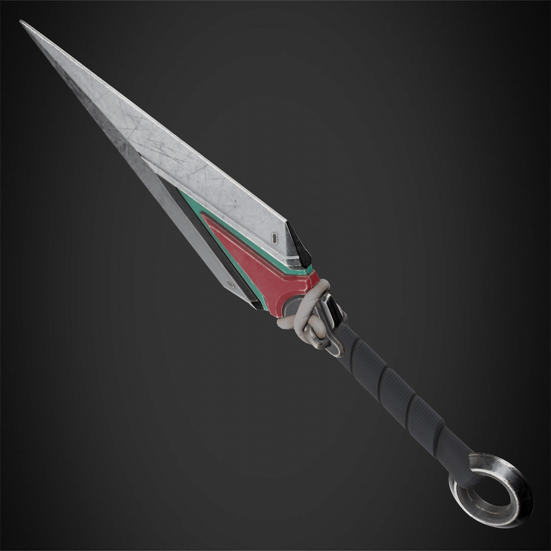 Overwatch 2 Kiriko Kunai Dagger for cosplay 3D print model_3