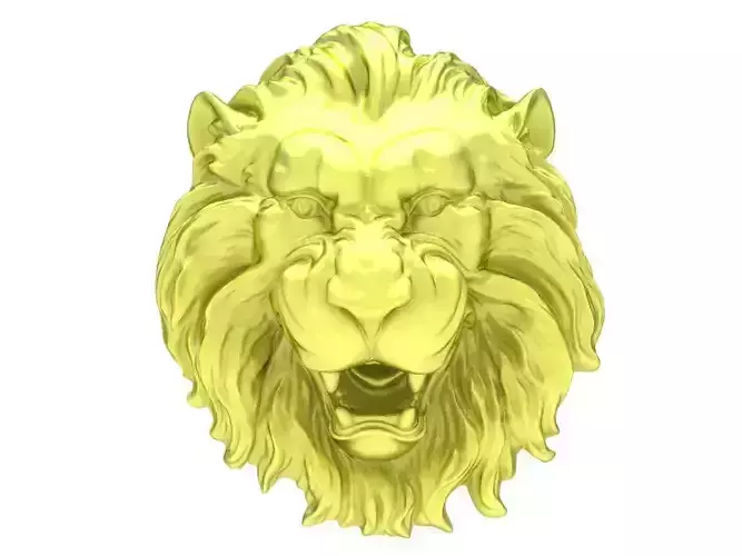 Head Lion Pendant 3950  solid and hollow