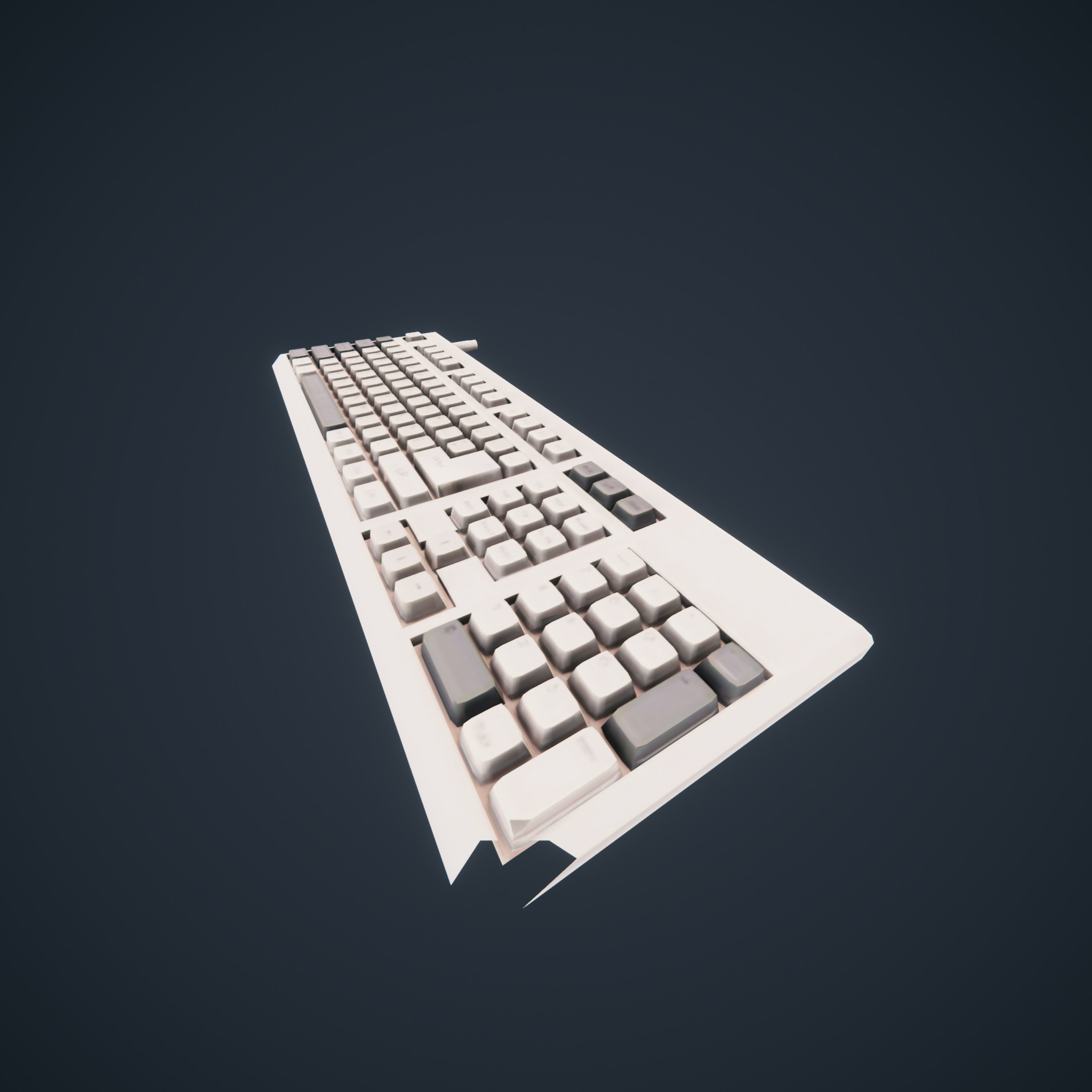 90s Pc Desktop VR low poly Low-poly 3D model_18