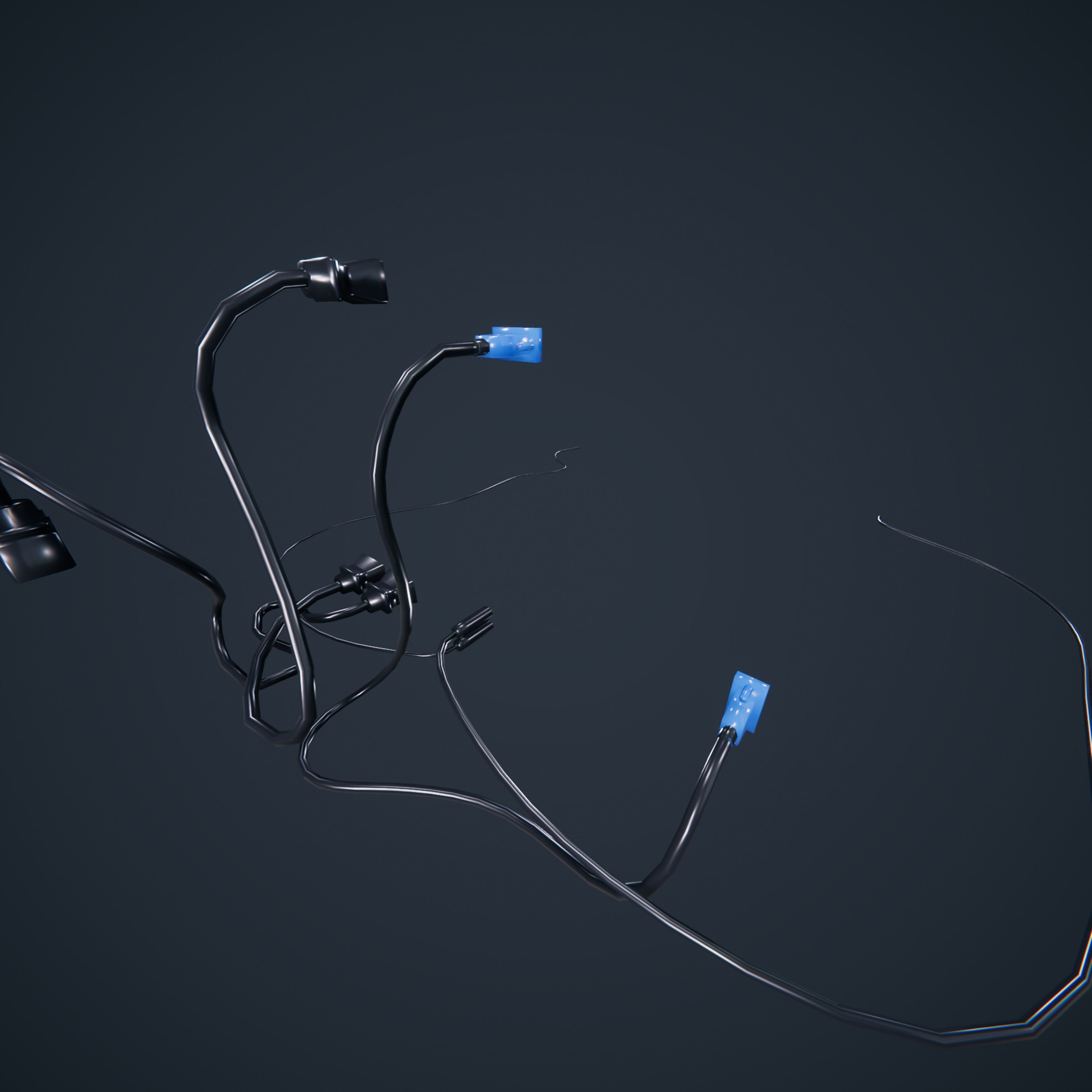 90s Pc Desktop VR low poly Low-poly 3D model_31