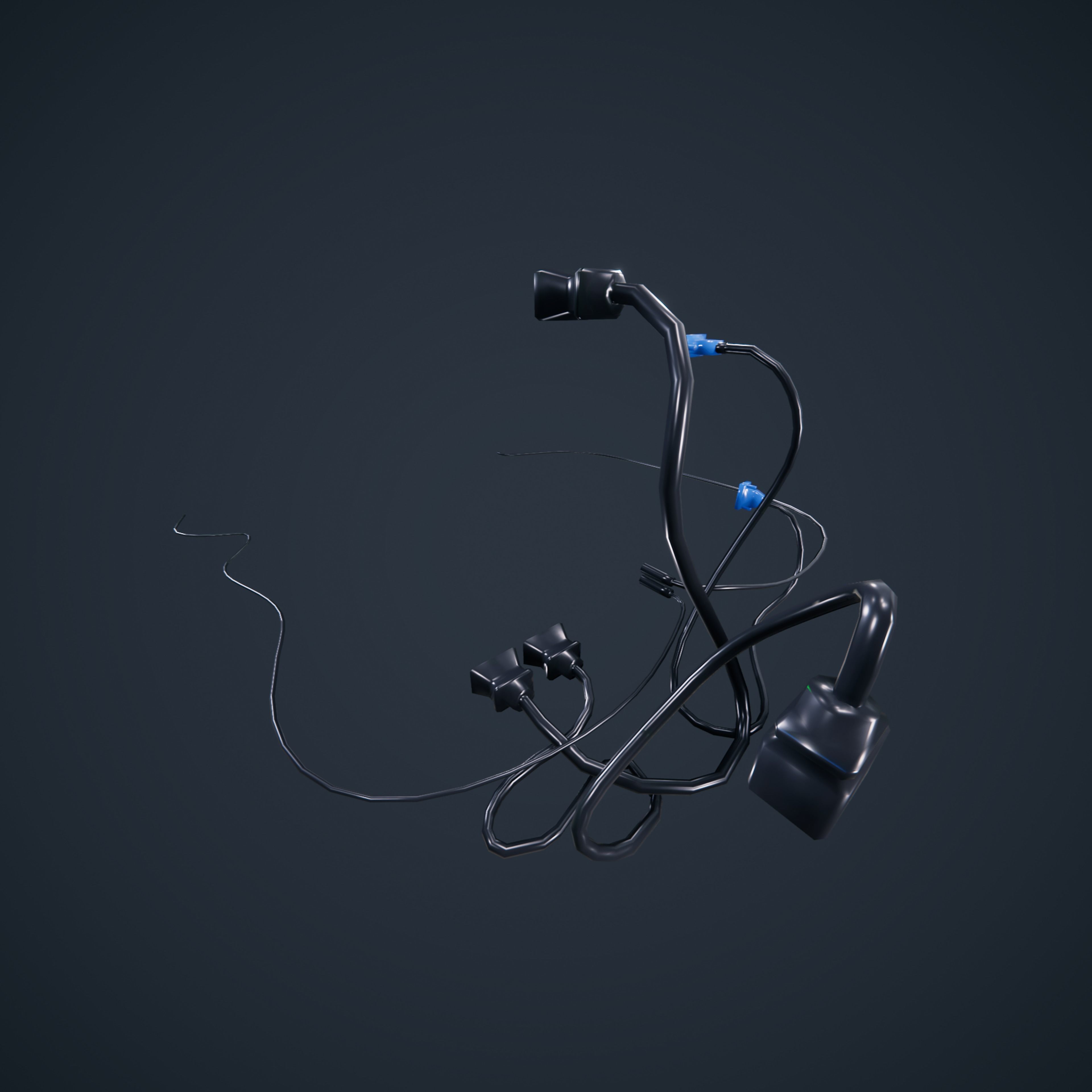 90s Pc Desktop VR low poly Low-poly 3D model_30