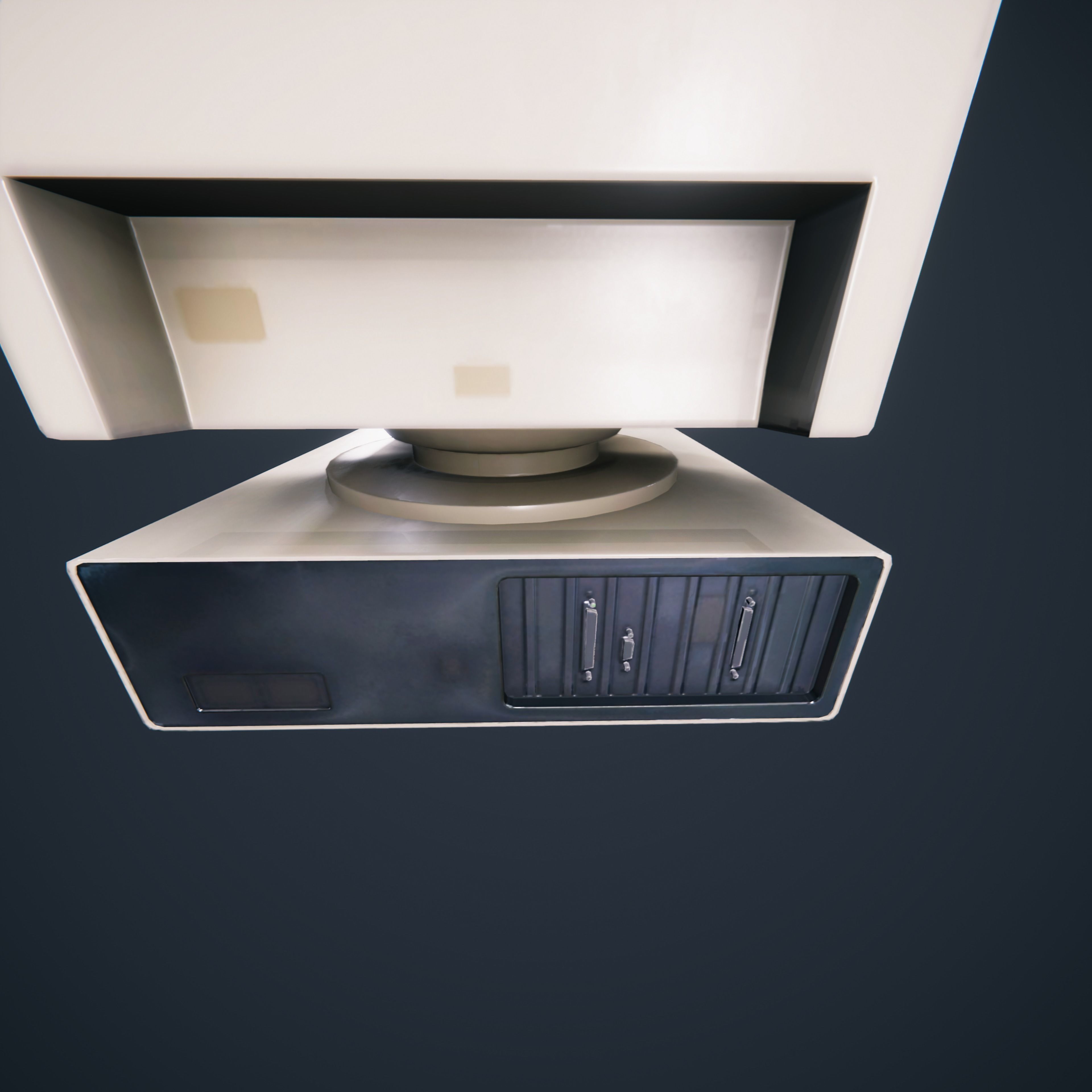 90s Pc Desktop VR low poly Low-poly 3D model_16