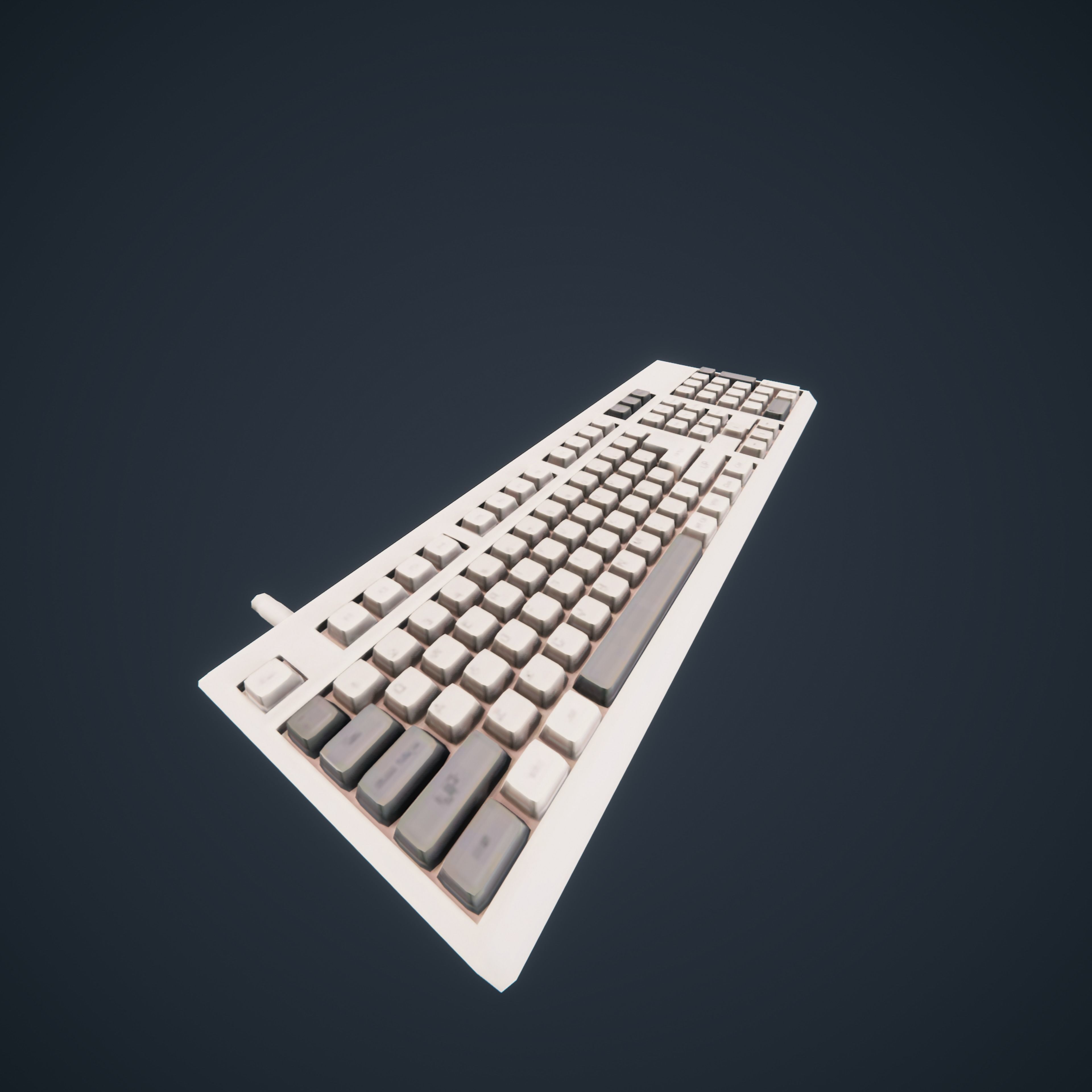 90s Pc Desktop VR low poly Low-poly 3D model_17