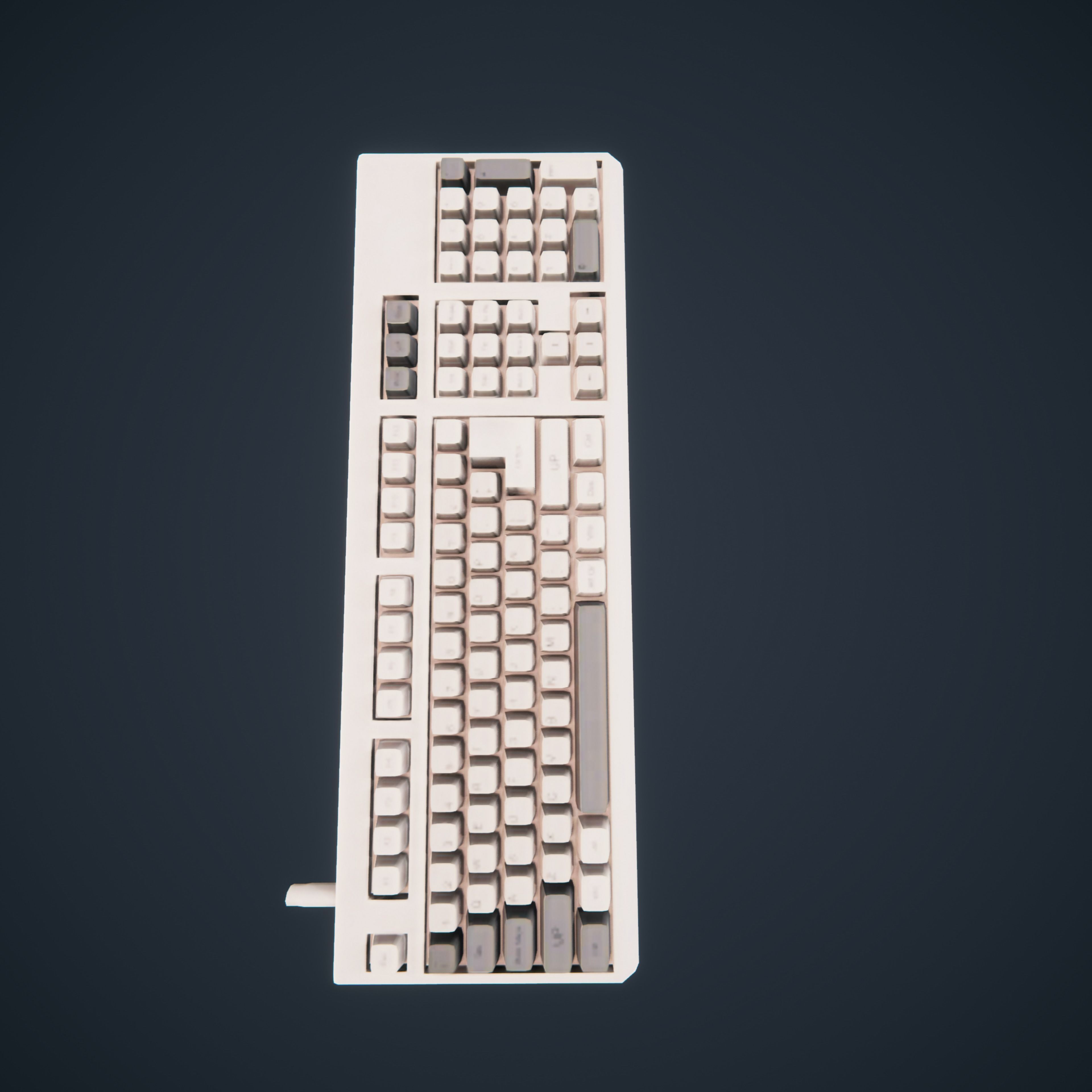 90s Pc Desktop VR low poly Low-poly 3D model_21