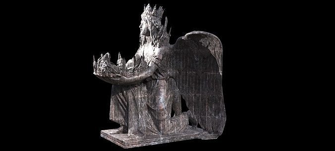 Kings Crown angel Fountain 2  3D model