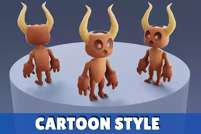 Cartoon Characters - Small Woody Warrior