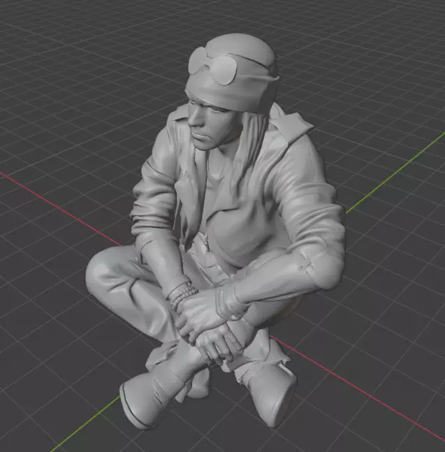 Axl Rose 3D print model_1