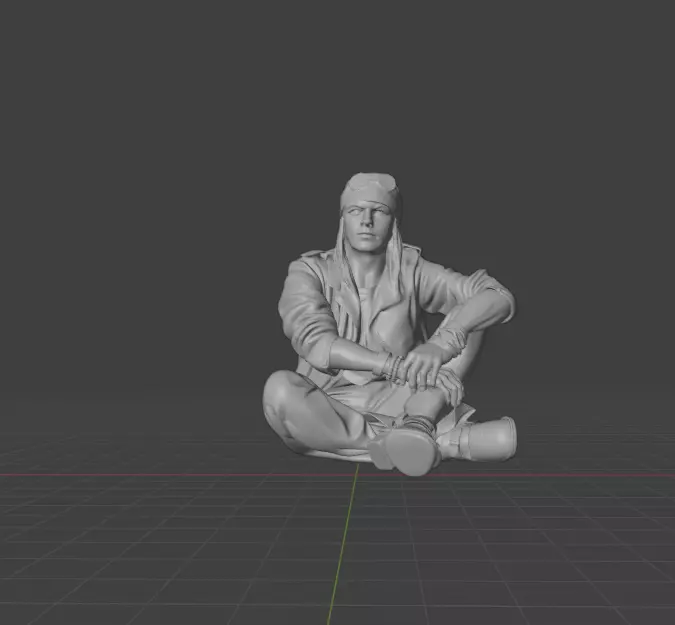 Axl Rose 3D print model_0