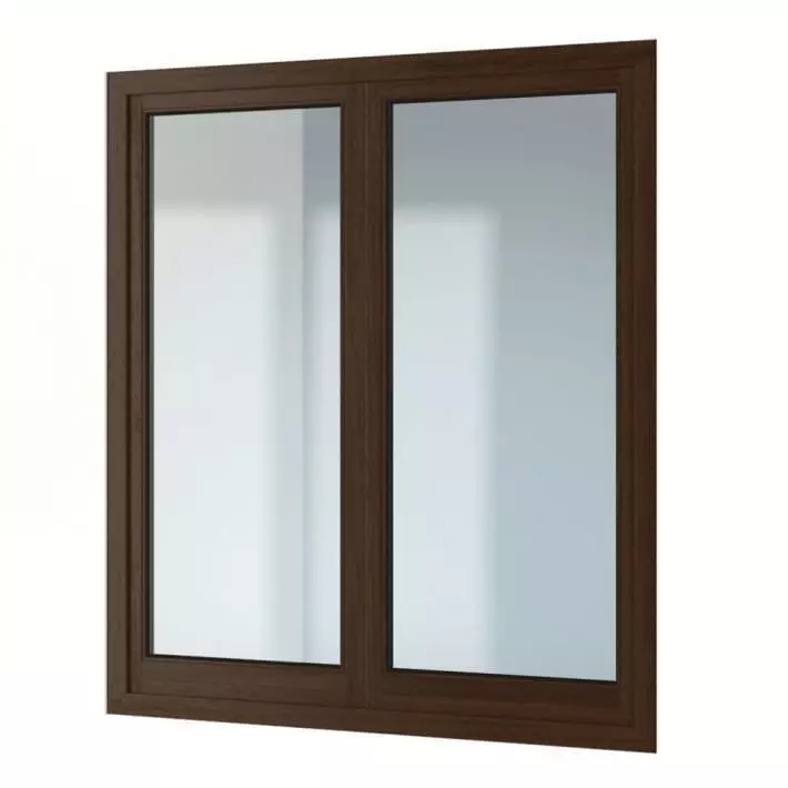 Modern Wood Framed Window For Your Home 3D model_0