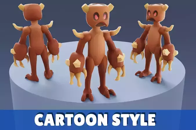 Cartoon Characters - Big Woody Warrior