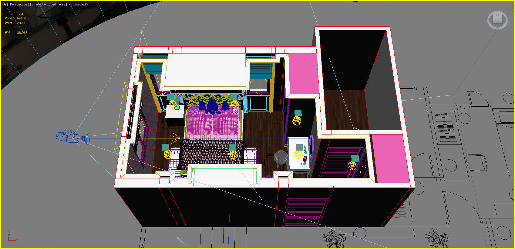 bedroom 17 3D model_6