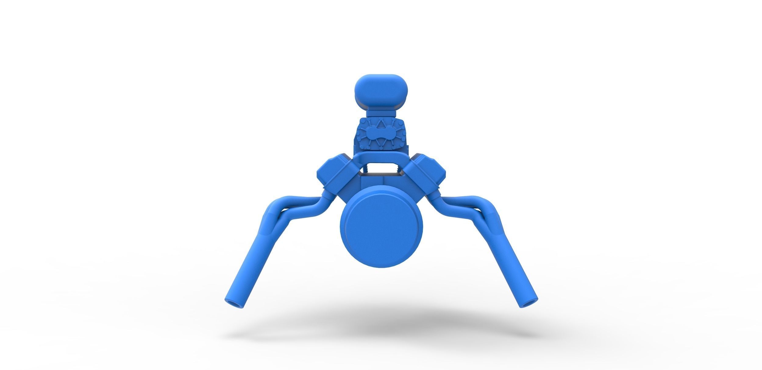 Engine V8 for gasser Scale 1 to 25 3D print model_9