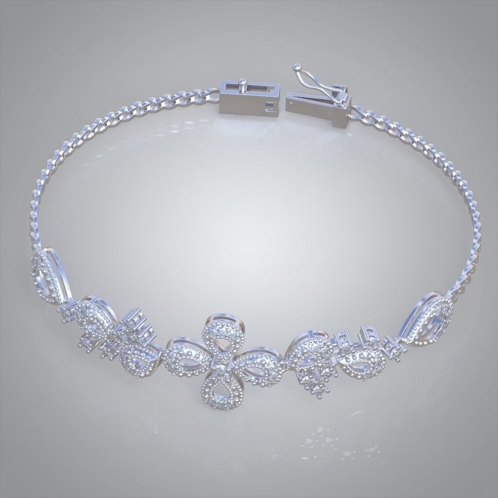 Exclusive Bracelet model 3D printable model 0025 3D print model_14