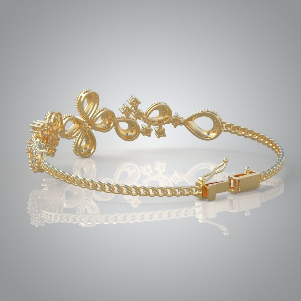 Exclusive Bracelet model 3D printable model 0025 3D print model_4