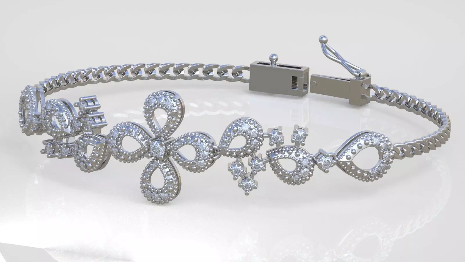 Exclusive Bracelet model 3D printable model 0025 3D print model_0