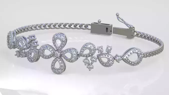Exclusive Bracelet model 3D printable model 0025 3D print model