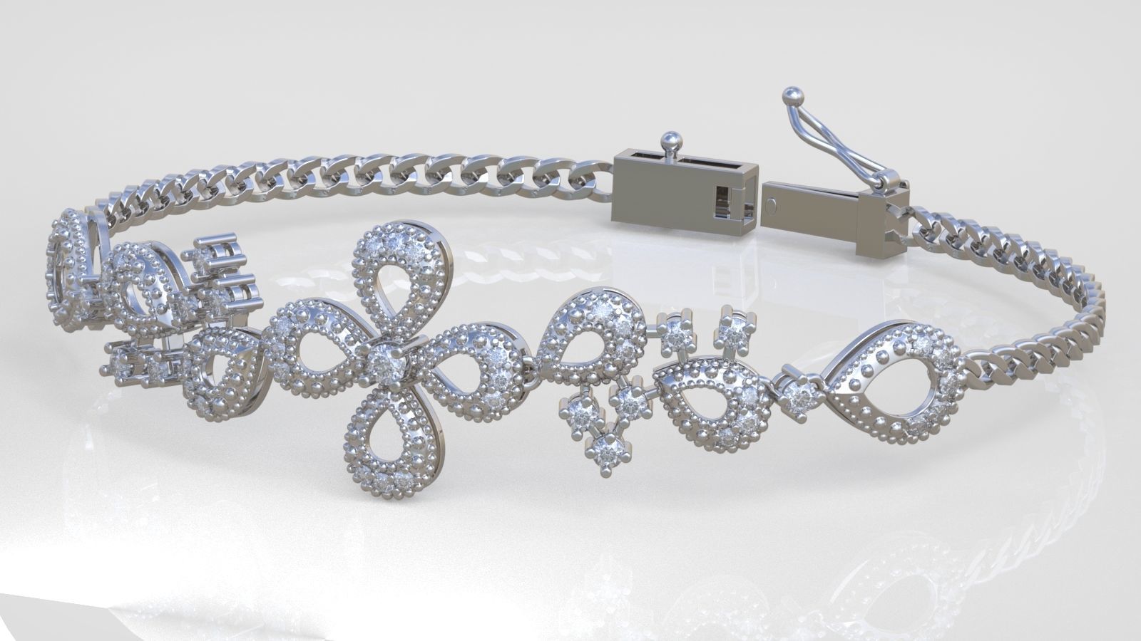 Exclusive Bracelet model 3D printable model 0025 3D print model_31