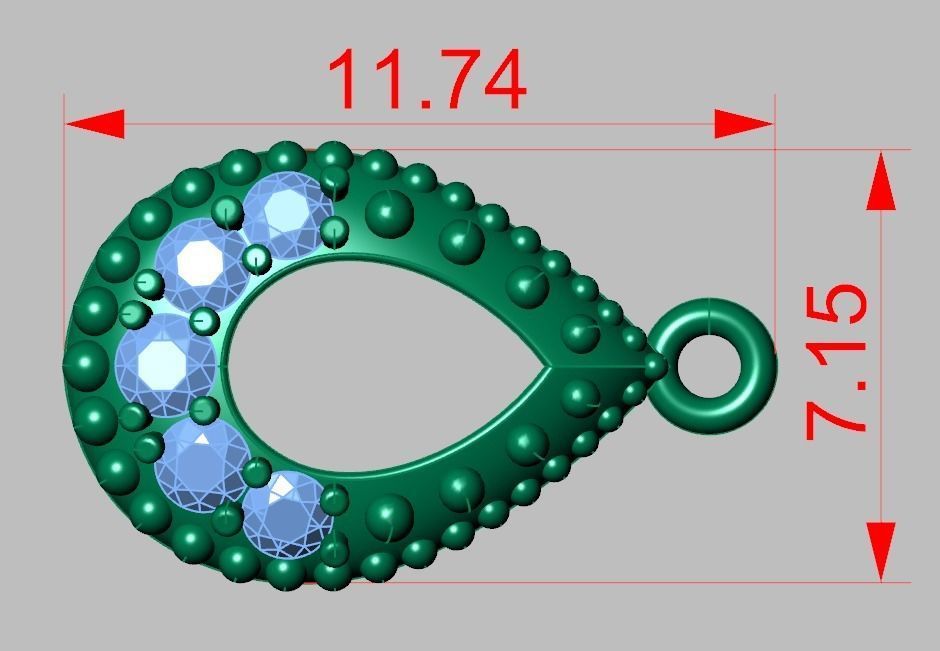 Exclusive Bracelet model 3D printable model 0025 3D print model_17