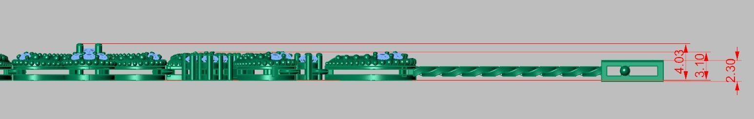 Exclusive Bracelet model 3D printable model 0025 3D print model_25