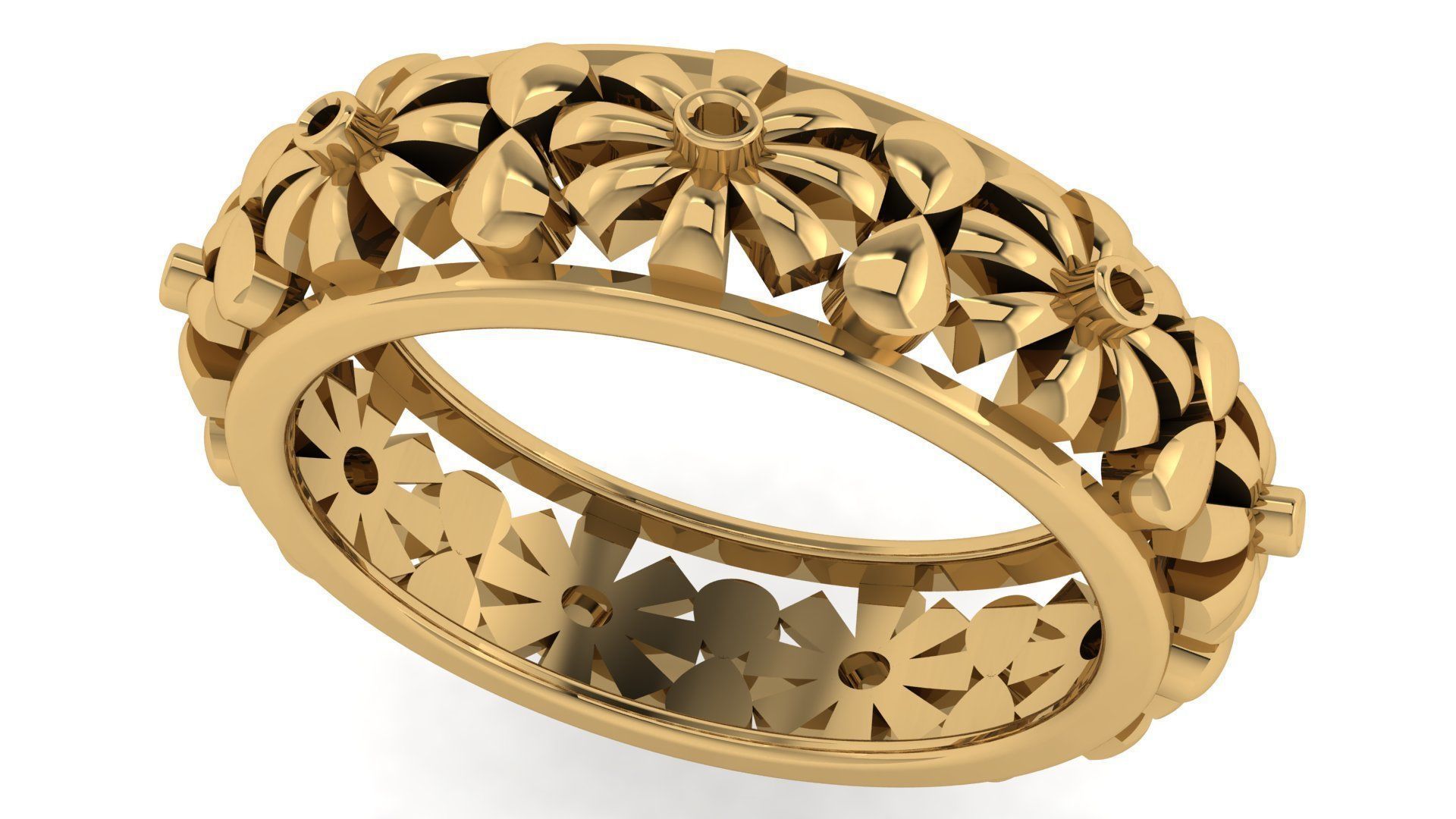 Plain Band ring  30 3D print model_5