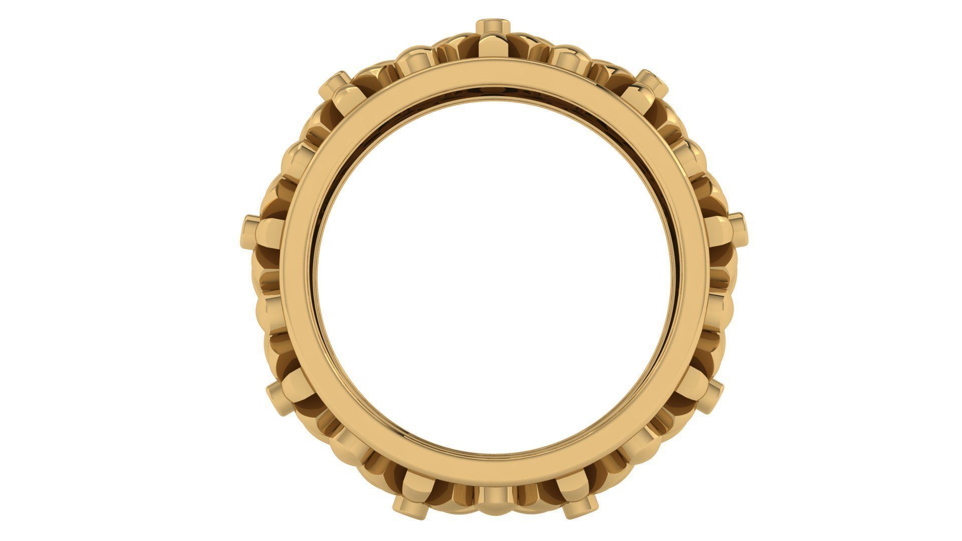 Plain Band ring  30 3D print model_2