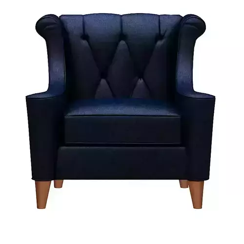 contemporary armchair leather and wood