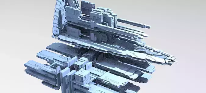 Sci-fi Alien Freighter Launcher 3 