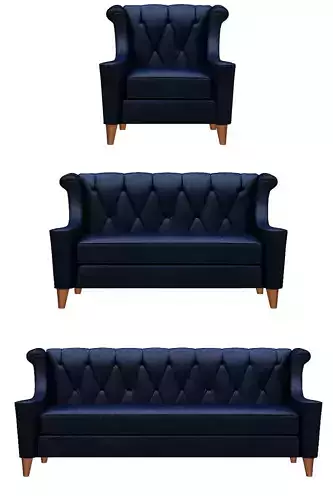 Contemporary sofa fabric and wood