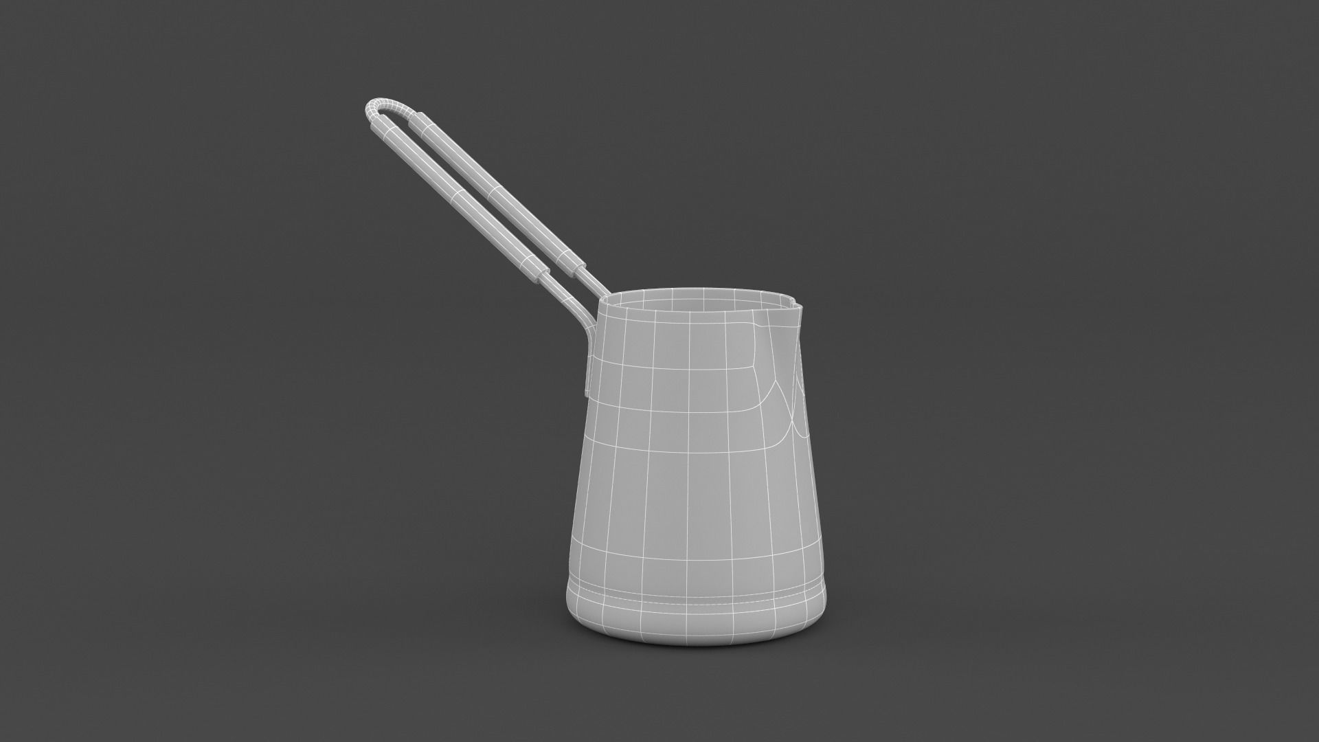 Stainless Steel Coffee Pot 3D model_8
