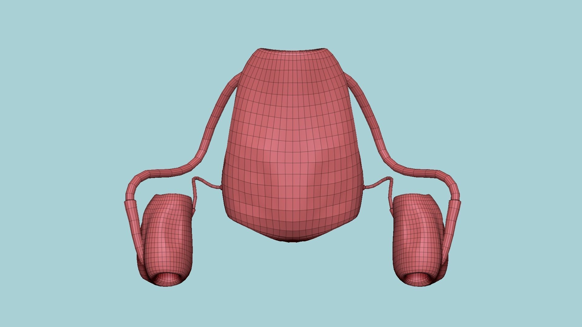 Jetpack I09 Black Camouflage - SciFi Character Design Low-poly 3D model_13