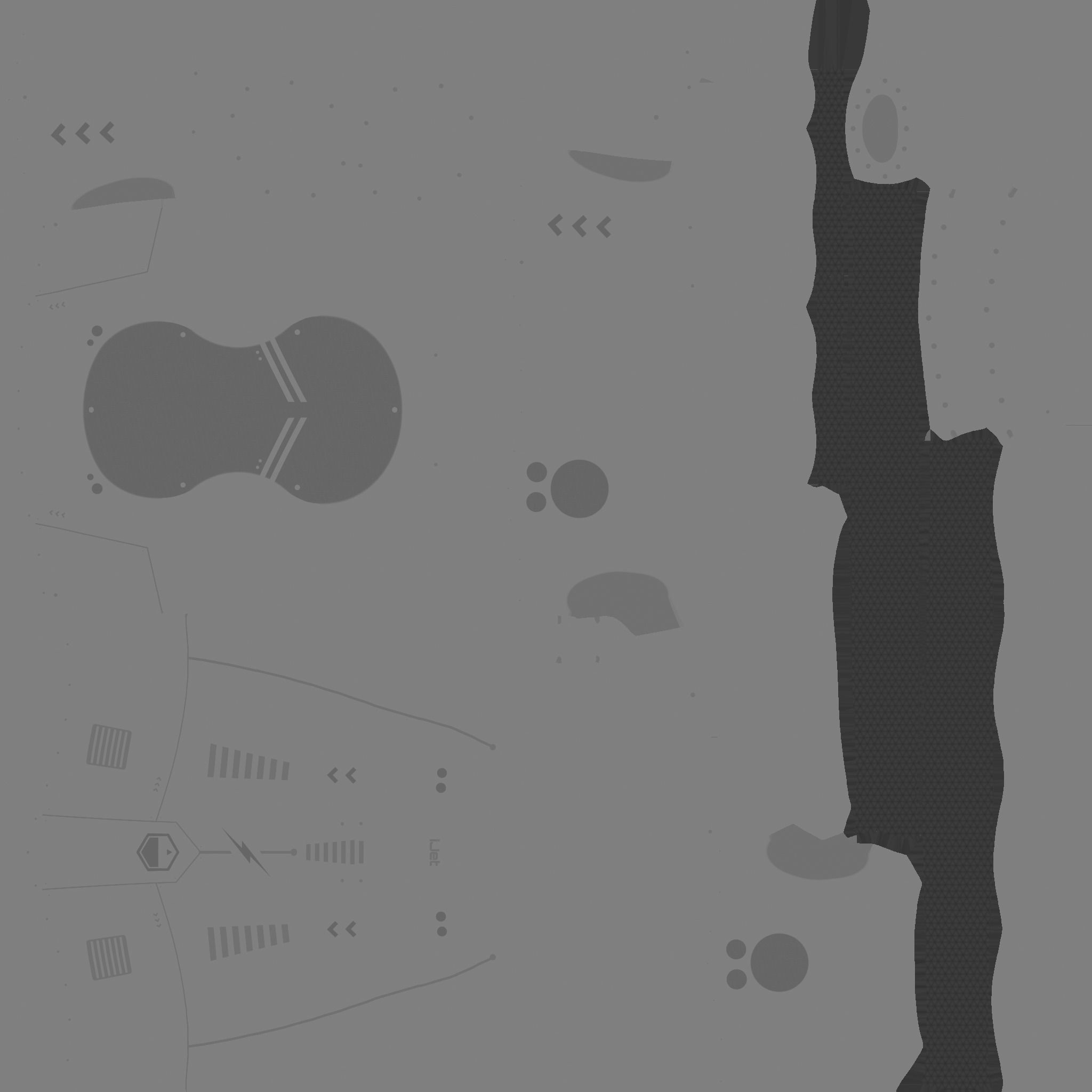 Jetpack I09 Black Camouflage - SciFi Character Design Low-poly 3D model_23