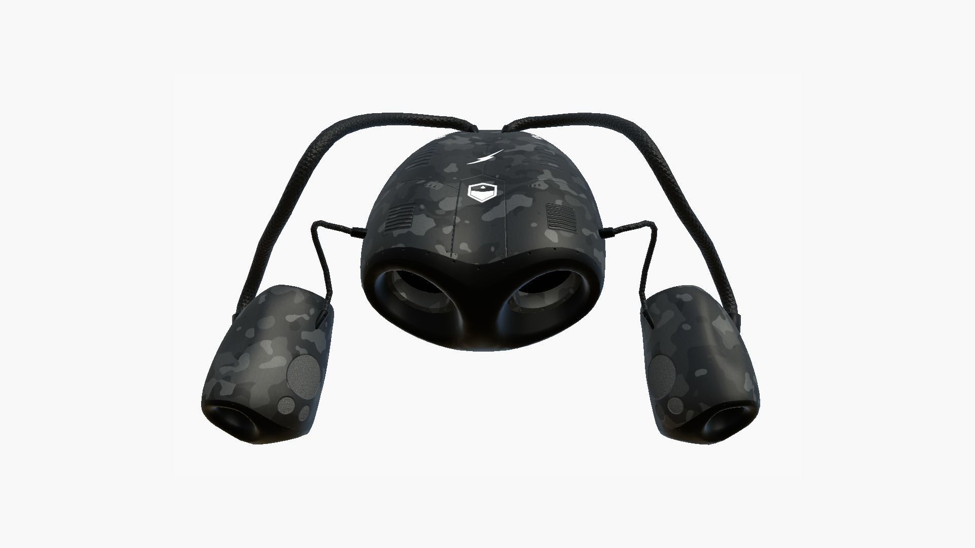 Jetpack I09 Black Camouflage - SciFi Character Design Low-poly 3D model_3