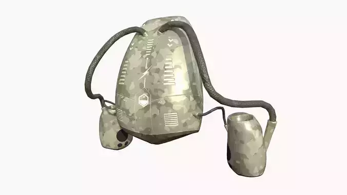 Jetpack I10 Desert Camouflage - SciFi Character Design Low-poly 3D model