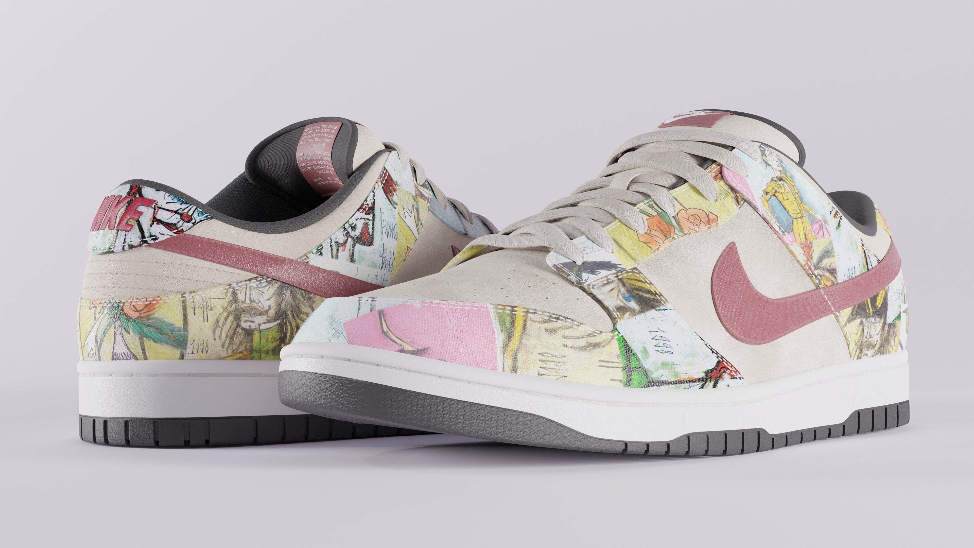 Nike Dunk SB Pro Paris Low-poly 3D model_22