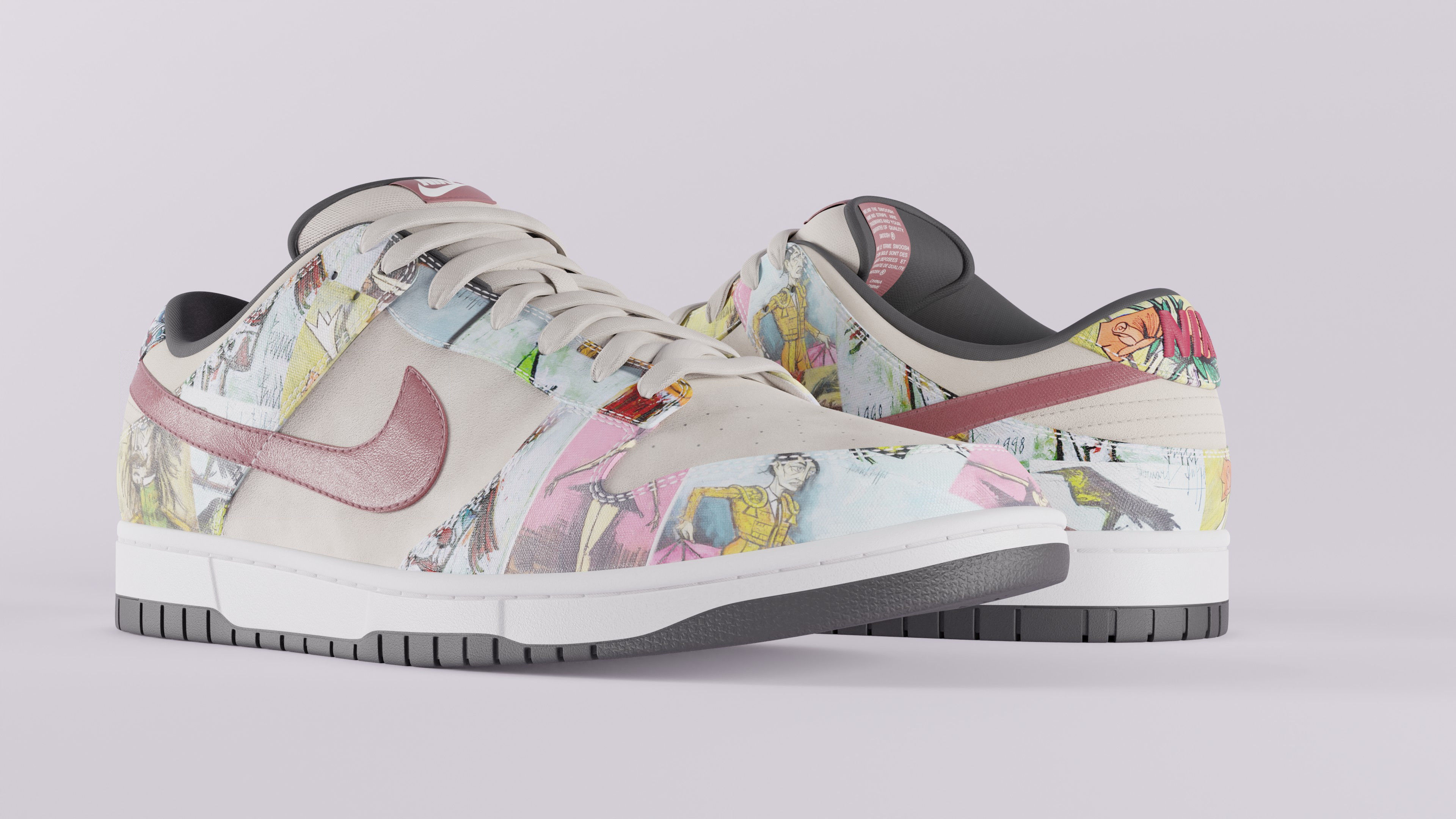 Nike Dunk SB Pro Paris Low-poly 3D model_26