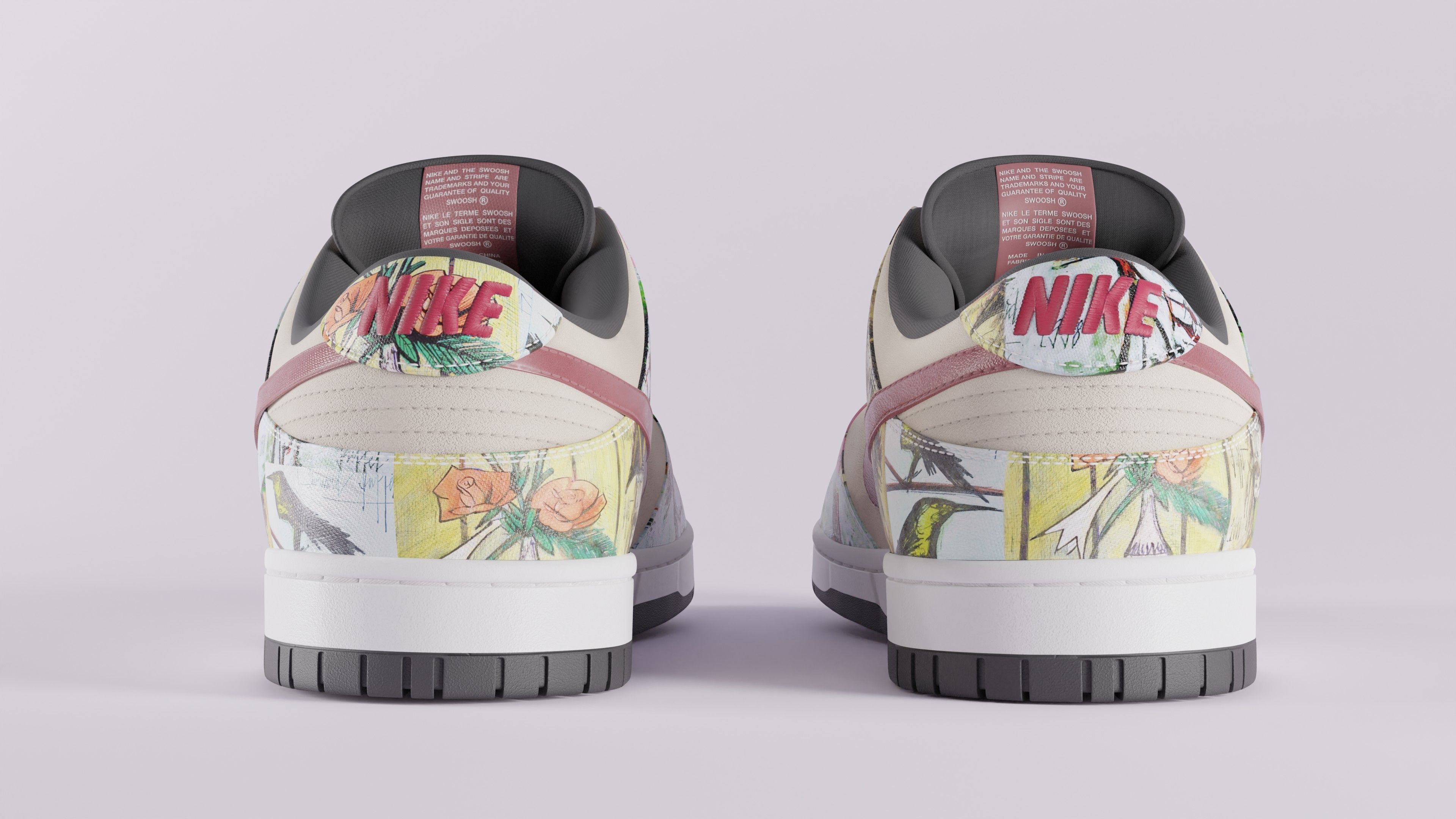 Nike Dunk SB Pro Paris Low-poly 3D model_19