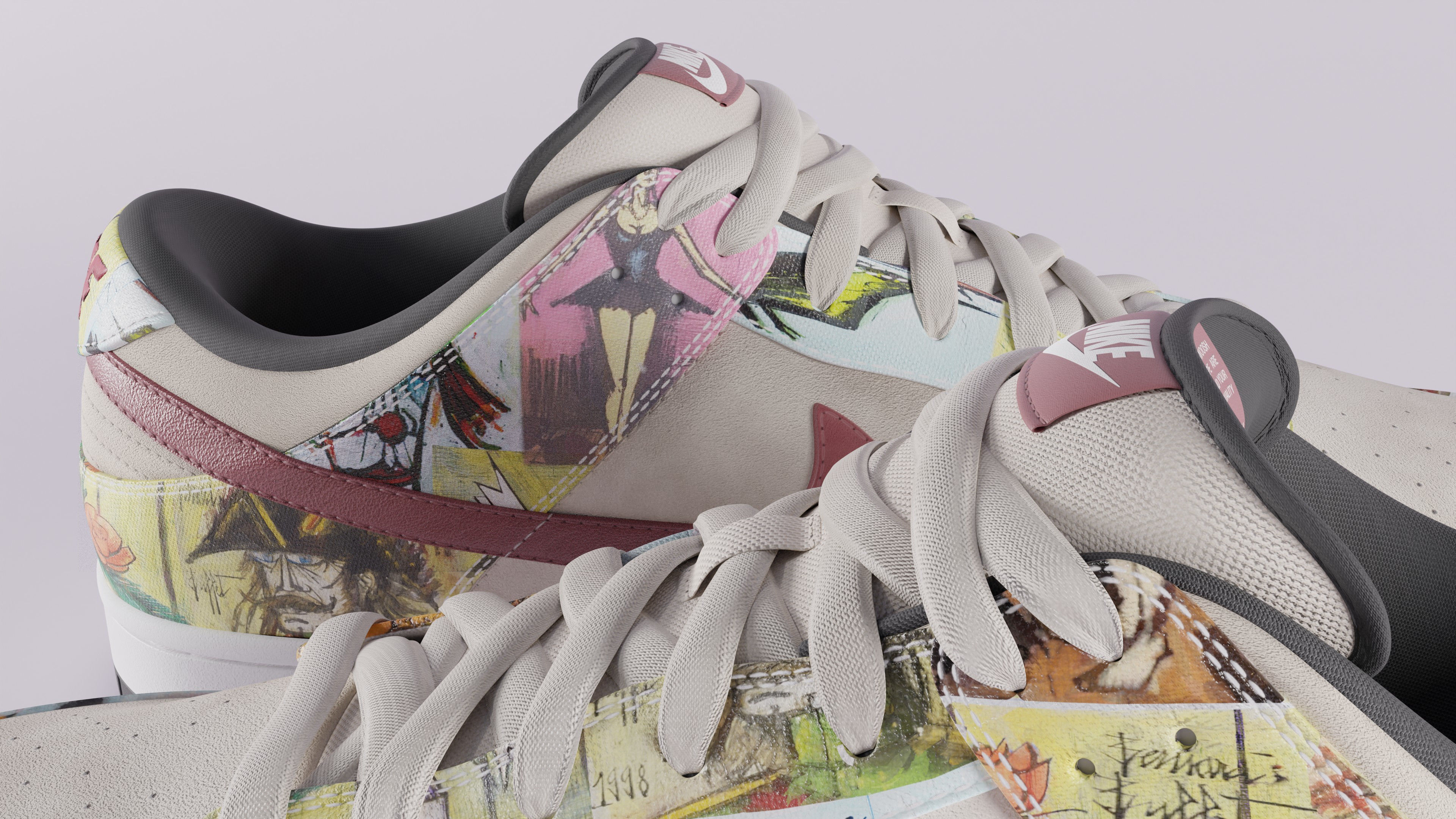 Nike Dunk SB Pro Paris Low-poly 3D model_15