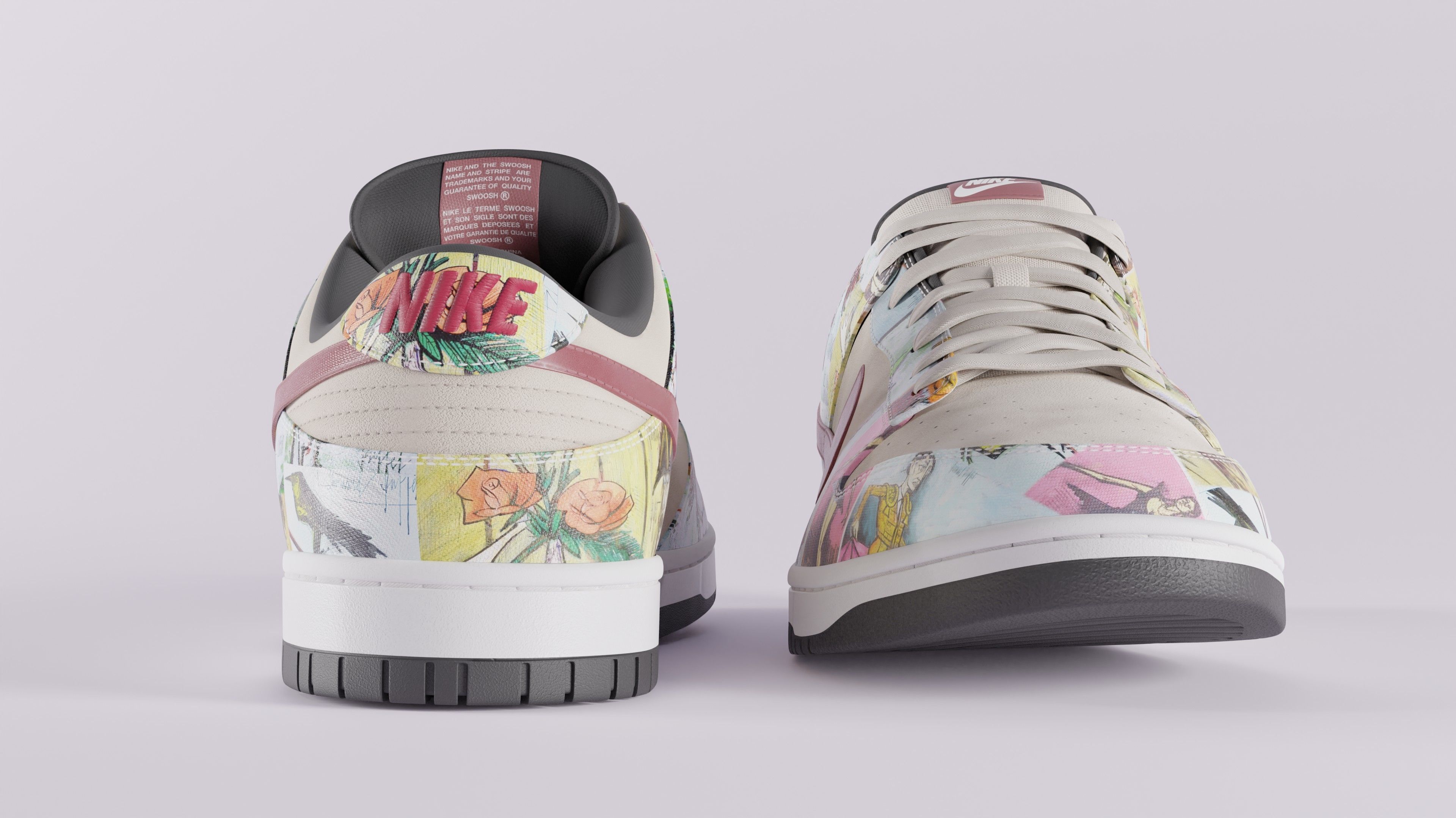 Nike Dunk SB Pro Paris Low-poly 3D model_21