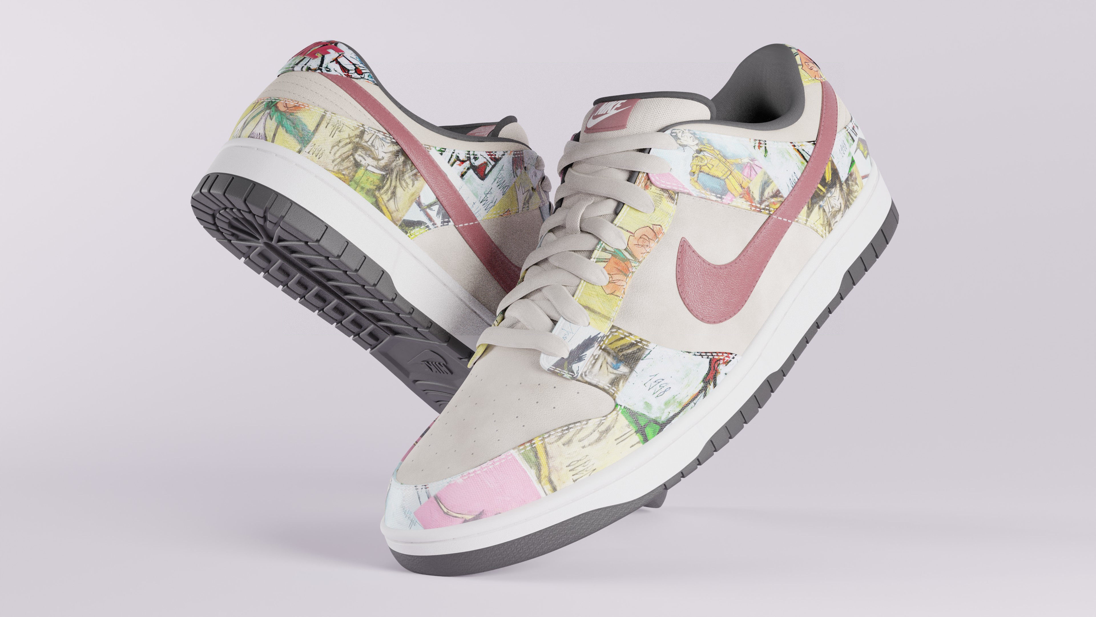 Nike Dunk SB Pro Paris Low-poly 3D model_27
