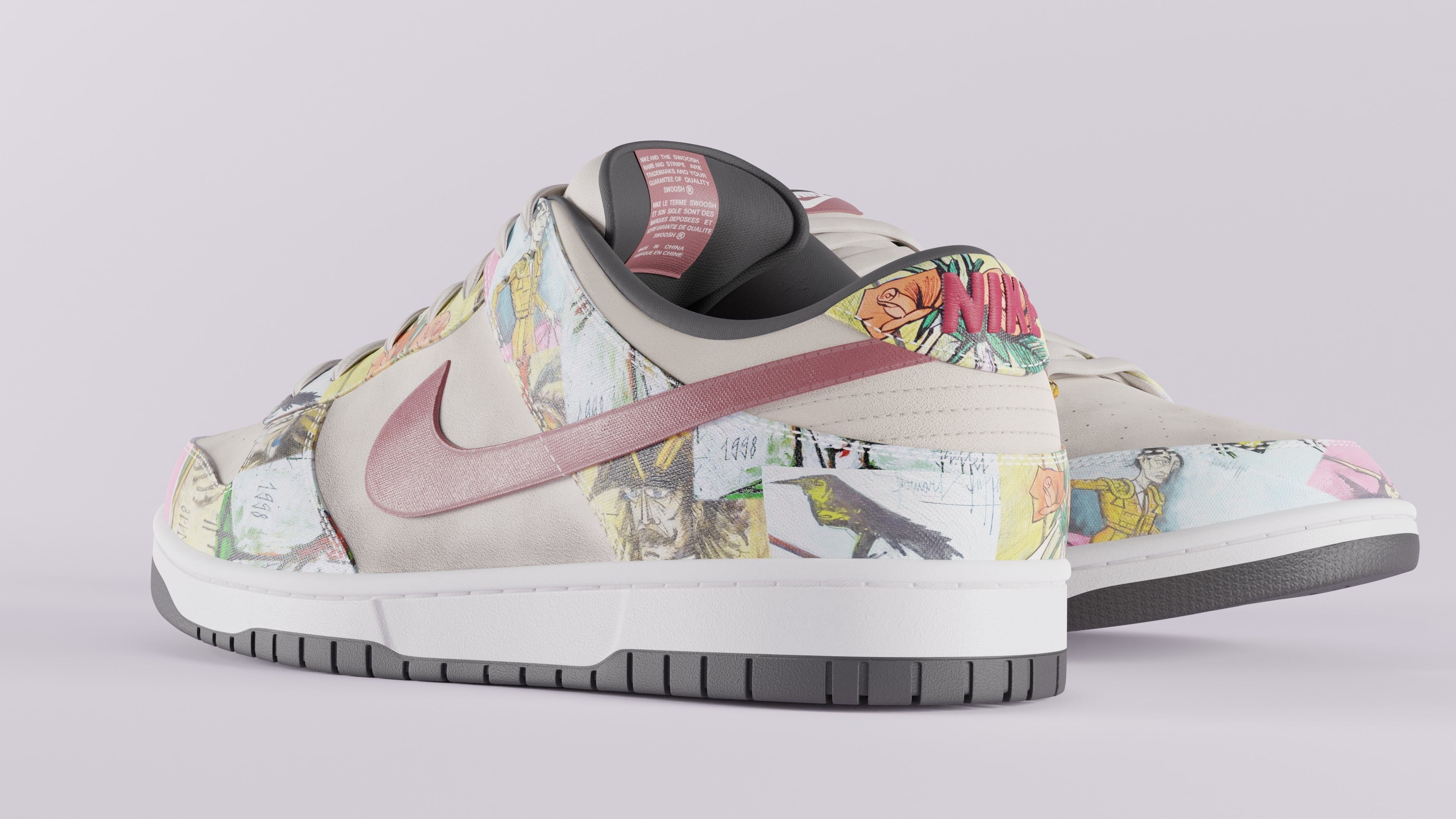 Nike Dunk SB Pro Paris Low-poly 3D model_24